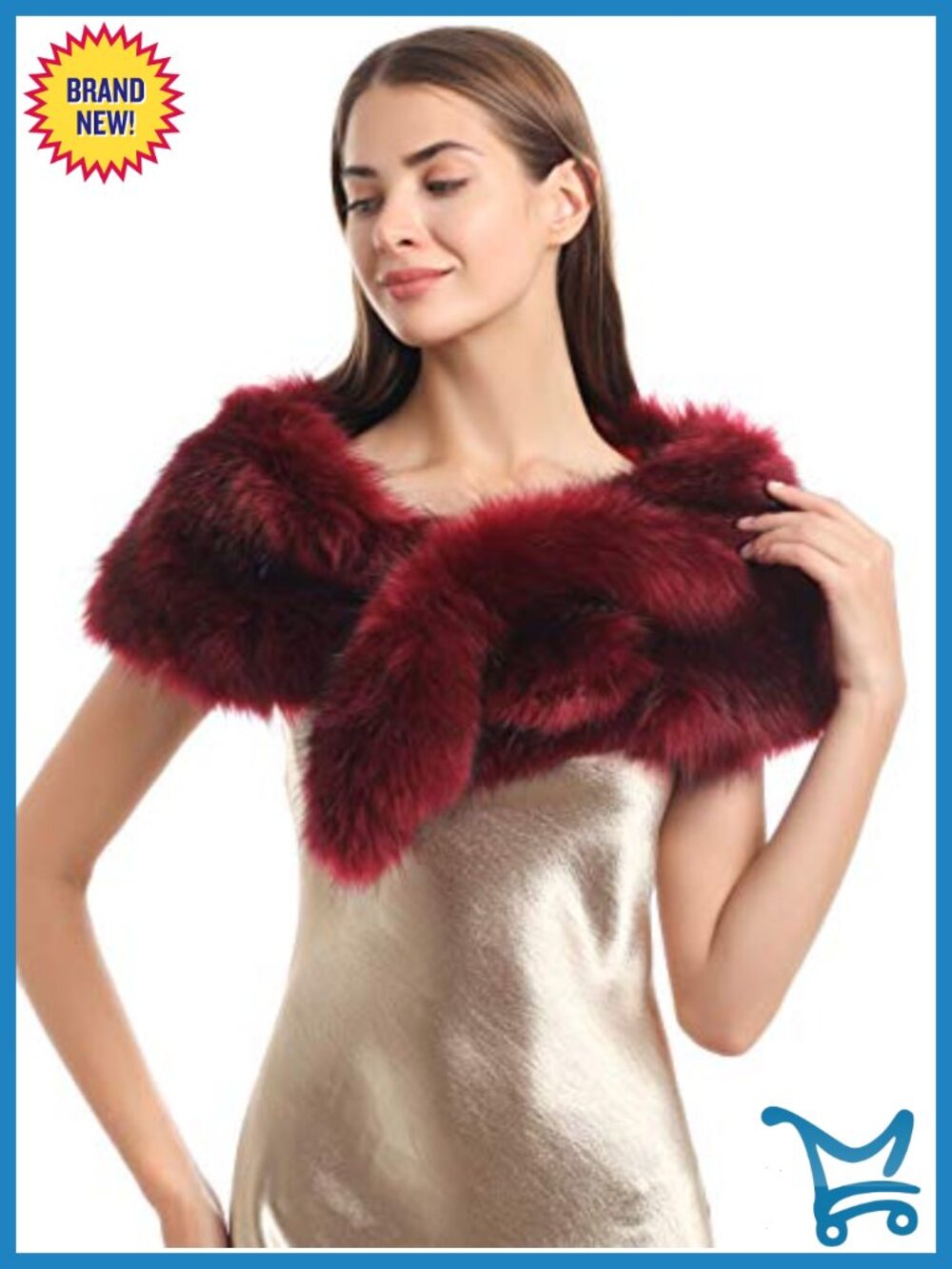 Faux Fur Collar Women's Neck Warmer Scarf Wrap